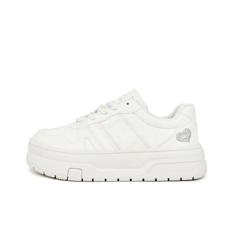 Warrior Cushioning, Balance, And Breathable Design Low Top Skateboard Shoes Women's White-0