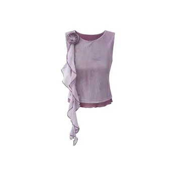 ABCMININ Tank Tops Women's Purple