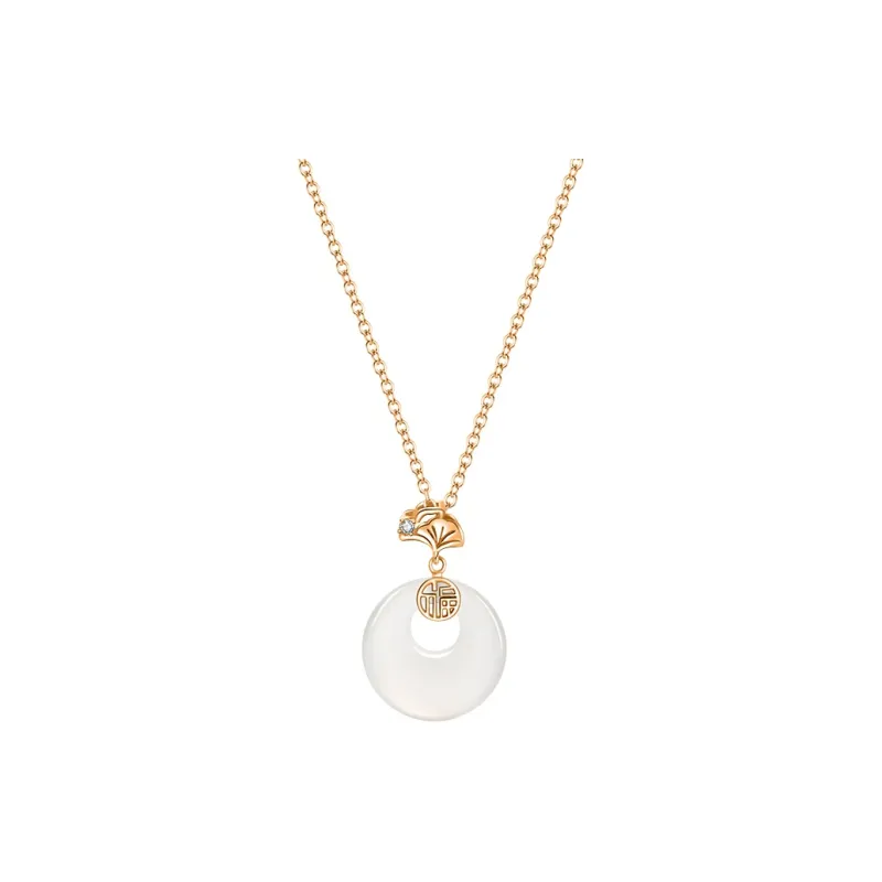 Branded Jewelry Natural Chalcedony Necklaces Women's-0