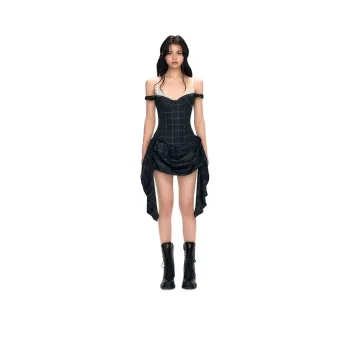 Dior Beauty Slip Dresses Women's Jasper Plaid