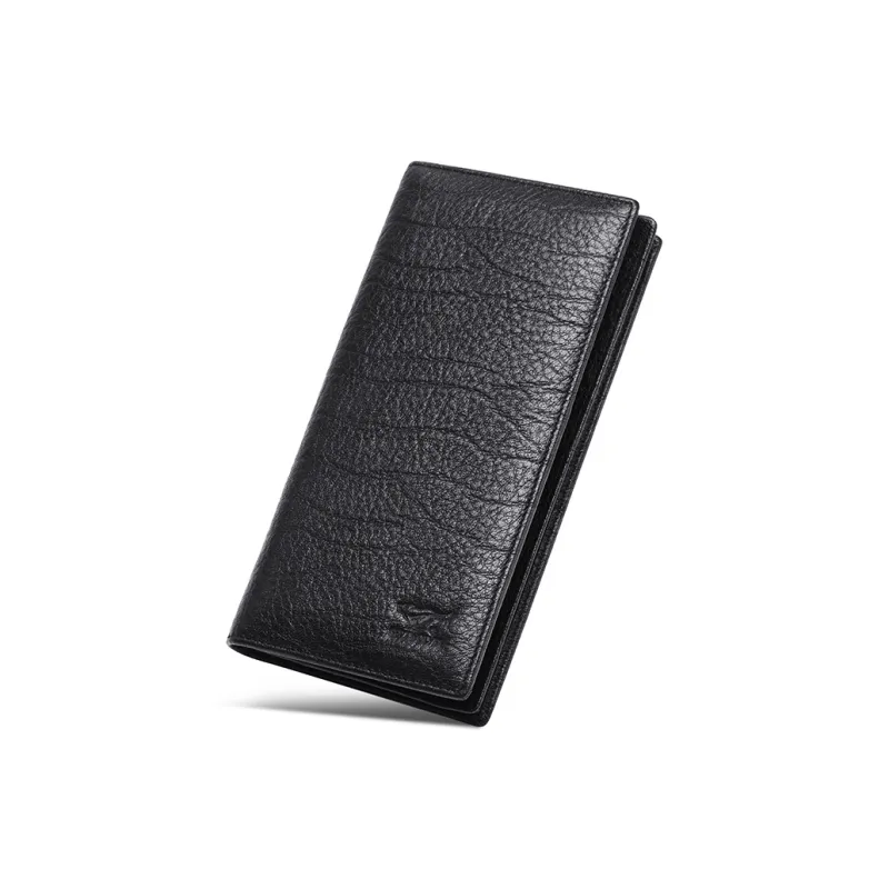 SEPTWOLVES Top Grain Cow Leather Wallet Regular Men's Black-0