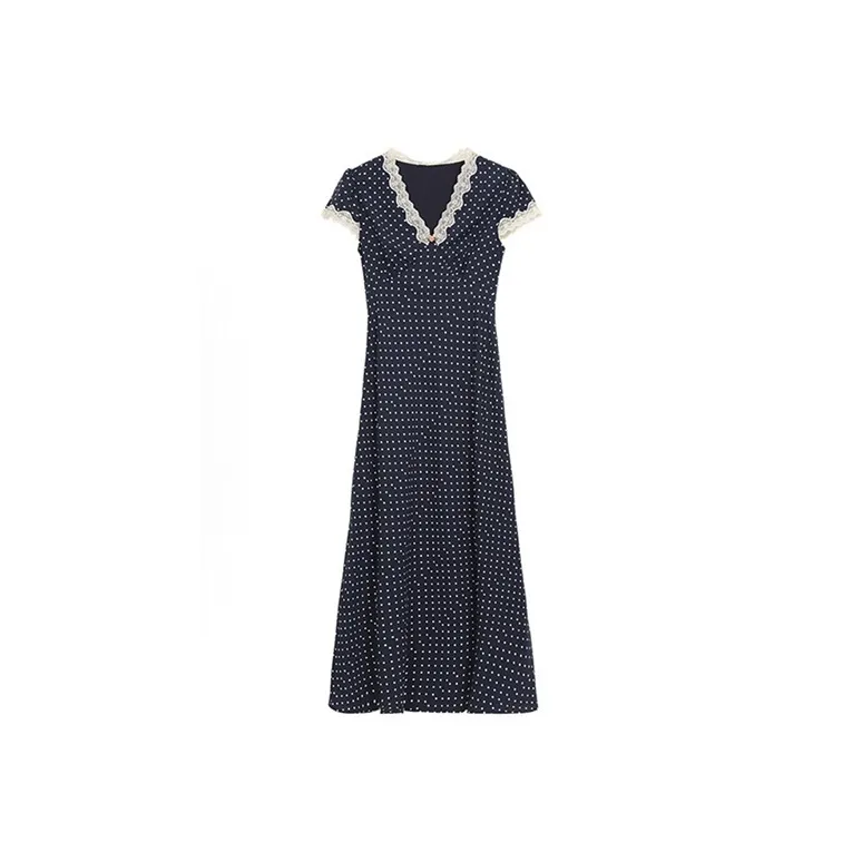 GUOZHEN Short Sleeved Dress Women's-0