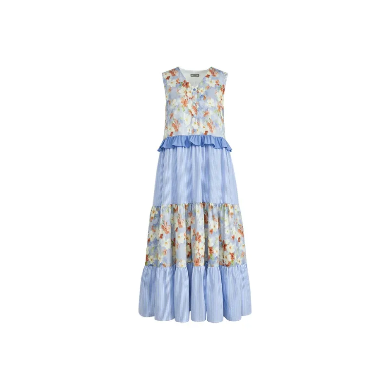 KUOSE Sleeveless Dresses Women's Multicolor-0