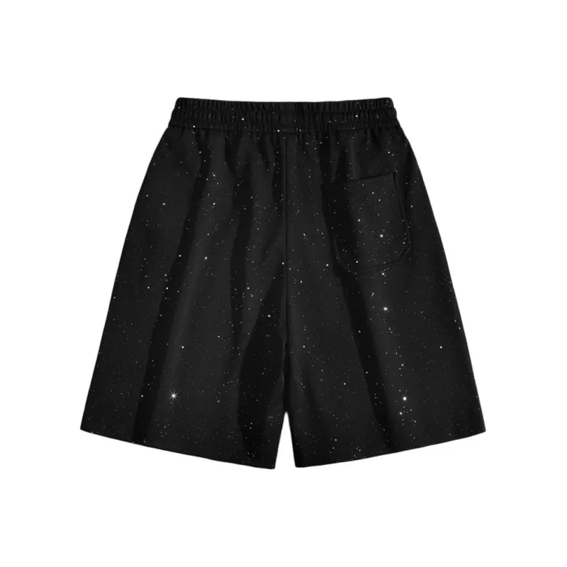 PISYPOX Casual Shorts Unisex Black-3