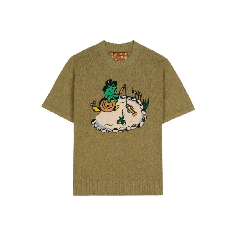 South2 West8 X Brain Dead Sweaters Unisex Moss Green-0