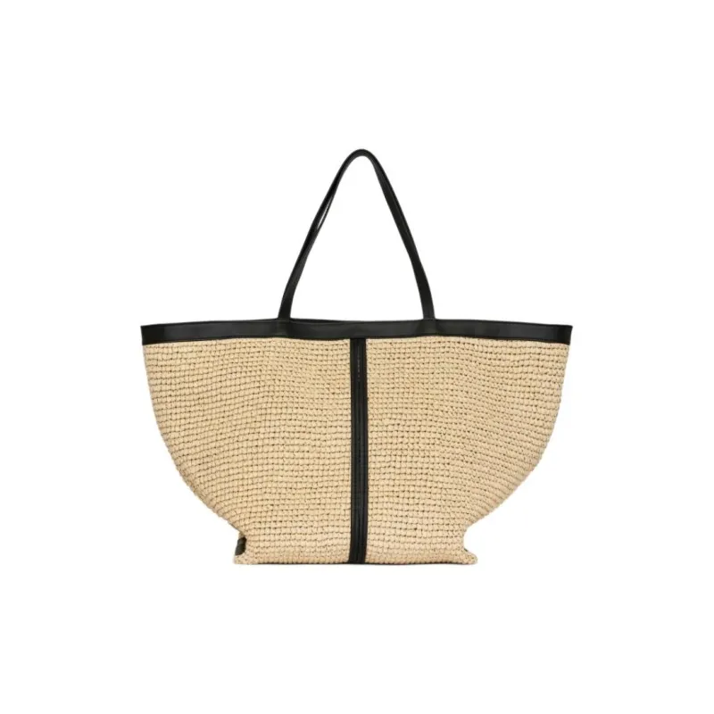 ARKET Paper Handbag, Shoulder Bag Tubas Women's Beige-1