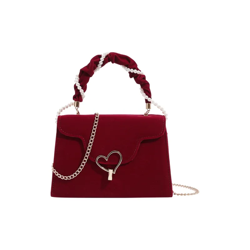 H YXIANG Microfiber Synthetic Leather Tote Shoulder Bag, Crossbody Bag, Handbag Women's Red-0
