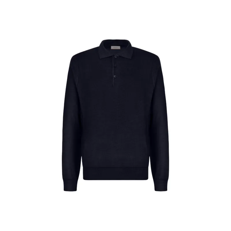 CANALI Polo Shirt Men's Marine Blue-0