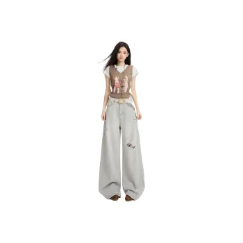 YINLEI Jeans Women's Premium Gray