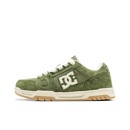 DC Shoes Slip Resistant Shock Absorbers With Abrasion Resistant Properties Low Top Skateboard Shoes Men's Tundra Forest