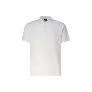 FENDI Short Sleeved Straight Hem Polo Shirt
