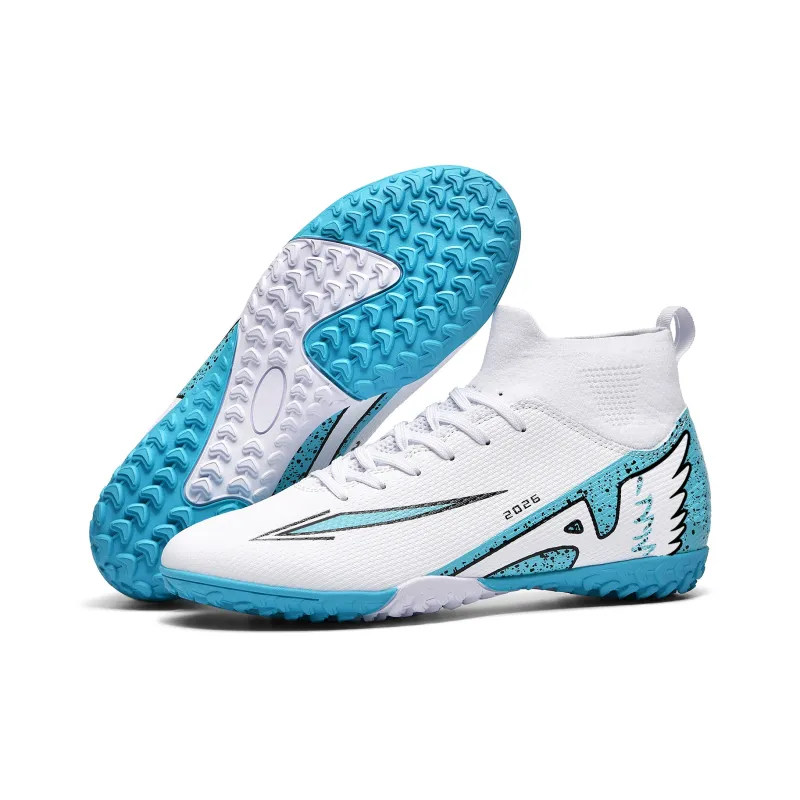 WEJIESS TF Rubber Broken Studs Artificial Ground Anti Slip Wear Resistant Soccer Shoes Unisex-8