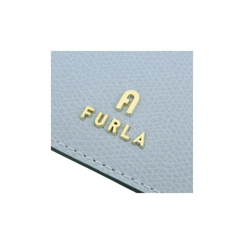 Furla Leather Card Holder Women's Blue-4
