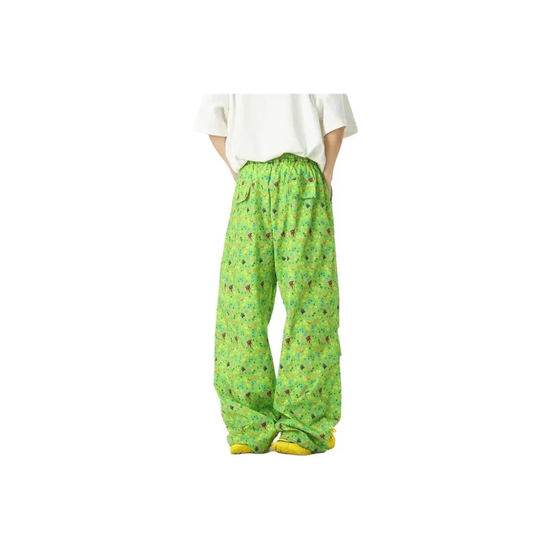 HANDAIWEI Casual Pants Unisex Green-0