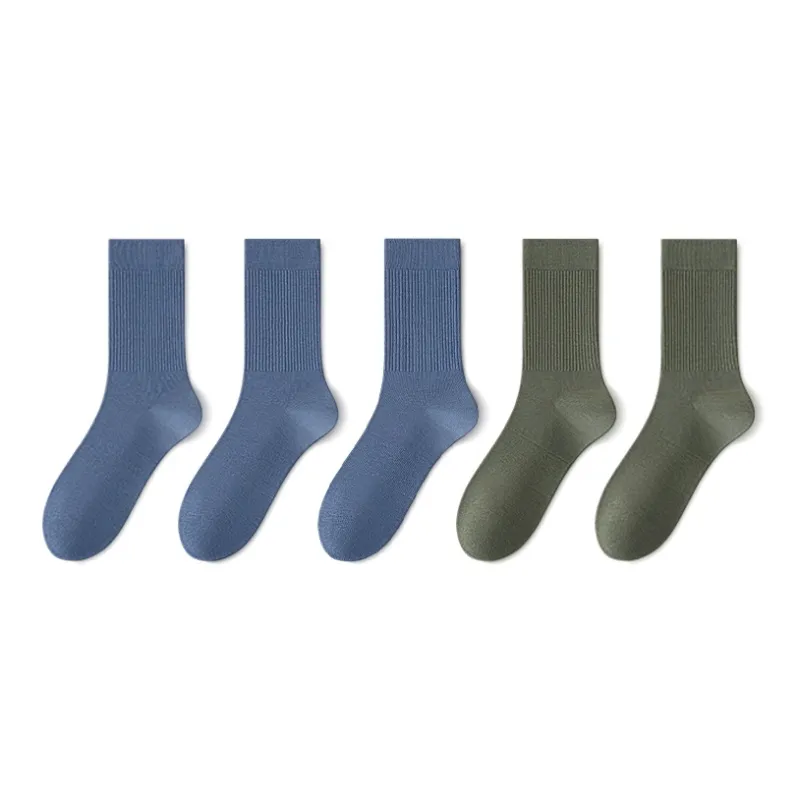 LUOLIAN Mid Calf Socks Men's 5 Pack-5