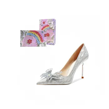Crelinkxlat High Heels Women's Silver