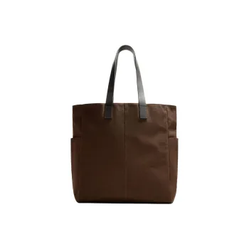 ZARA Cotton Tote Bag, Shopping Bag, Handbag Unisex Brown