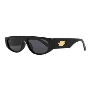 Le Specs Acetate Irregular Shape Sunglasses Women's Black