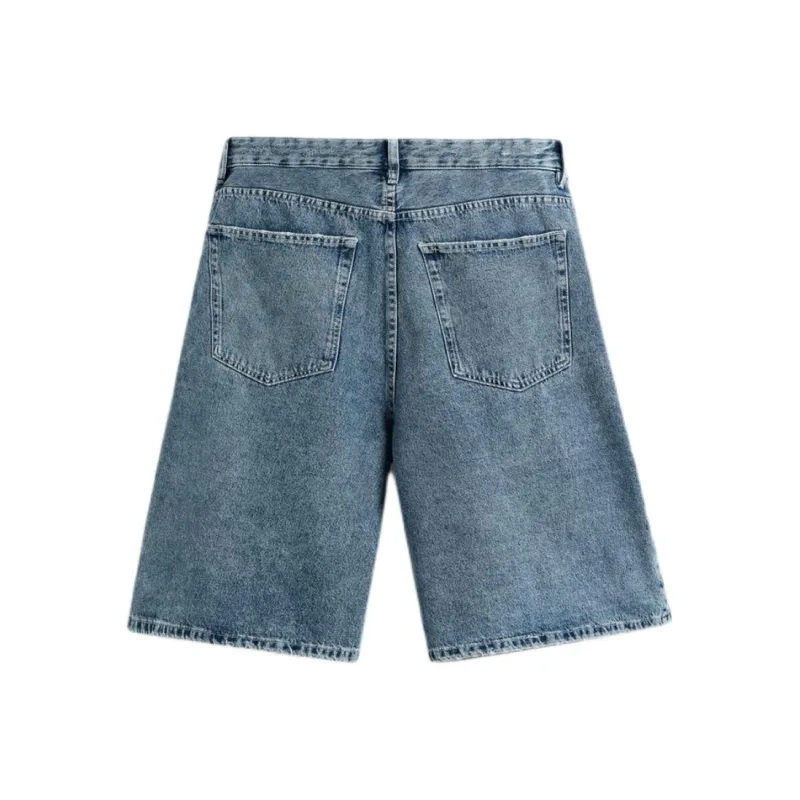 ZARA Denim Shorts Men Medium Blue-1