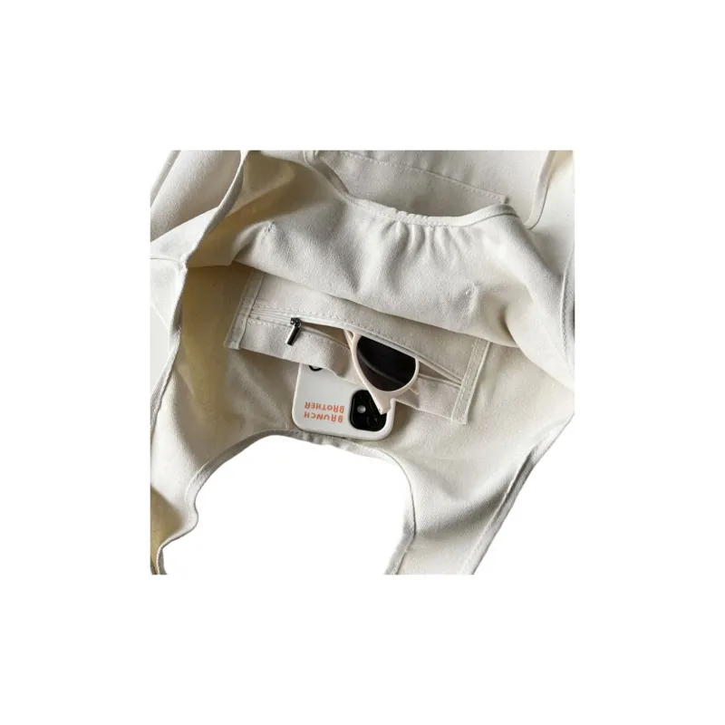 Warrior Canvas Bag, Handbag, Shoulder Bag Unisex Ecru-2