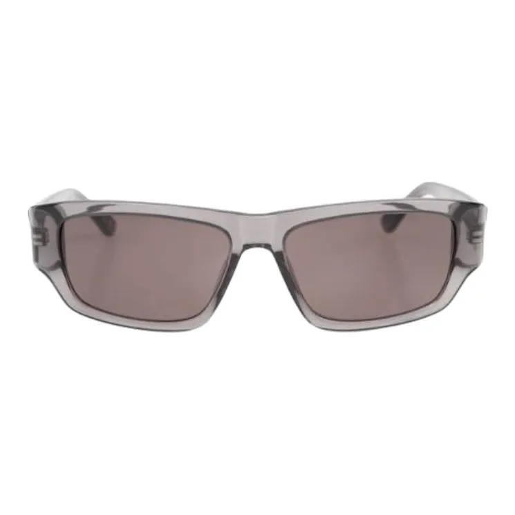 Balenciaga Acetate Irregular Shape Sunglasses Women's Gray-0