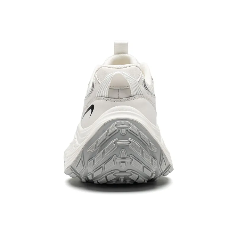EXULL Q Slip Resistant, Breathable, Lightweight, Height Increasing Low Top Chunky Sneakers Women's Beige-3