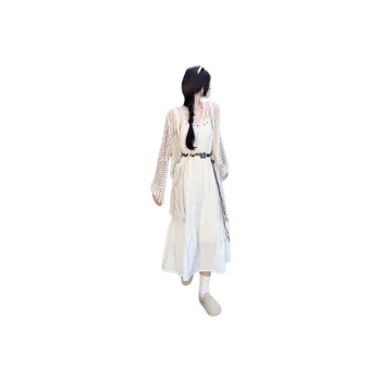 Dior Beauty Two Piece Skirt Sets Women's Cover Up+Belt+Camisole Dress