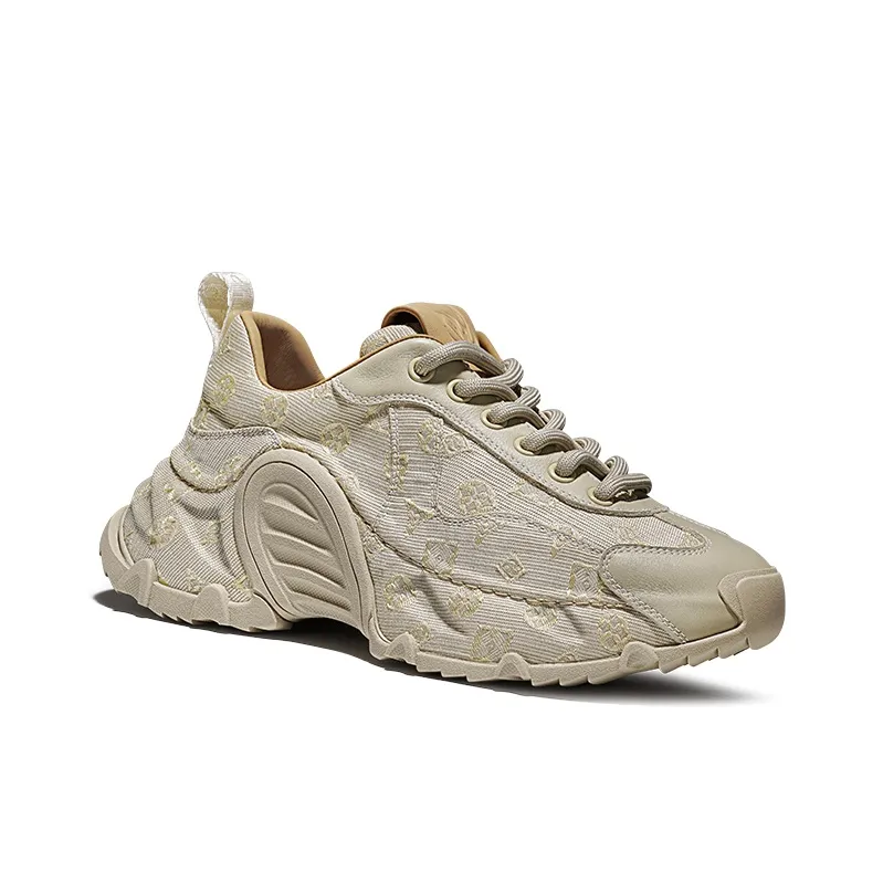 SALAXI Cushioning Abrasion Resistant Lightweight Height Increasing Mat Low Top Chunky Sneakers Unisex-8