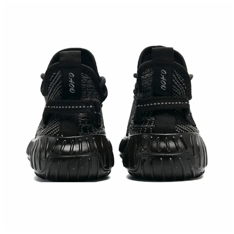 OAOQ Cushioning Height Increasing Abrasion Resistant Lightweight Slip Resistant Low Top Casual Shoes Unisex-52
