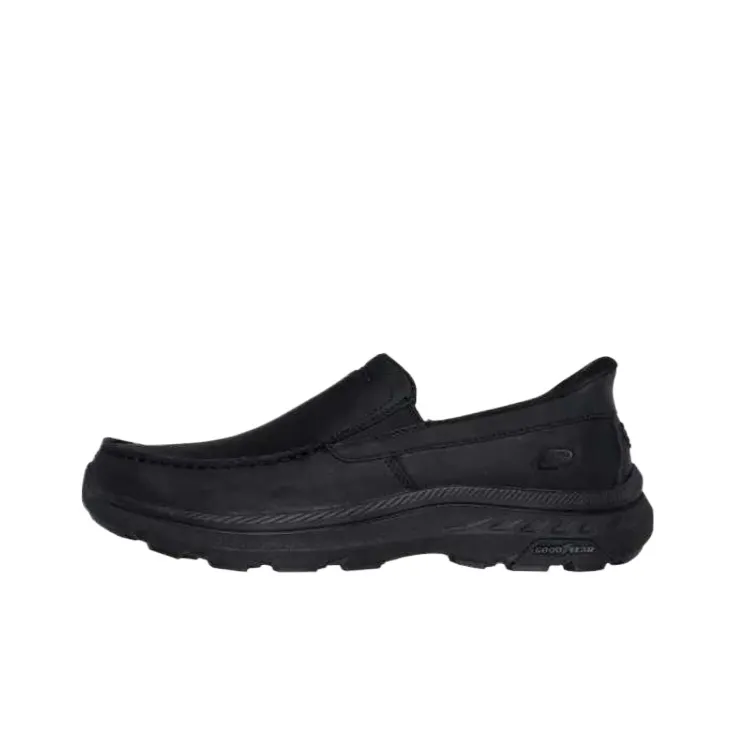 Skechers Relaxed Fit Loafers Men's Black-0