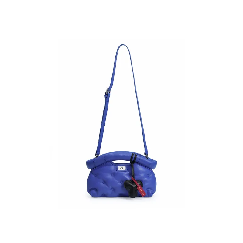 Karkki Lambskin Cloud Dumpling Bag One Shoulder Crossbody Handheld Handbag Trumpets Women's Royal Blue ROYAL BLUE-4