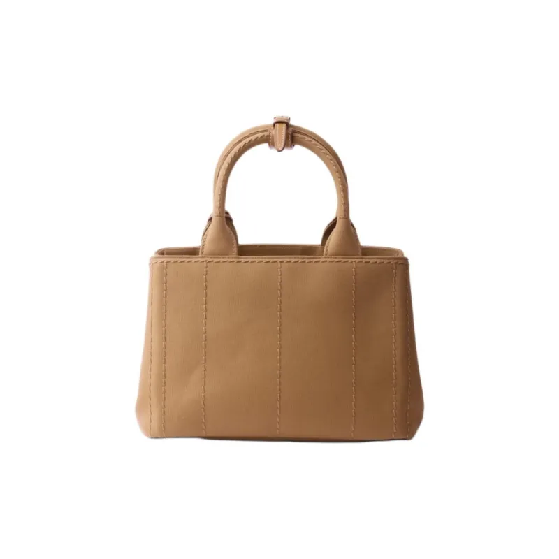 PRADA Cotton Handbag Trumpets Women's Tobacco-2