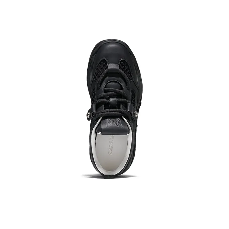 SALAXI Low Top Chunky Sneakers Unisex Black-4