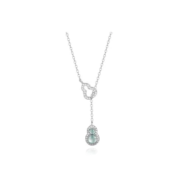 Master Kim Ice Glutinous Jadeite Necklaces Women's