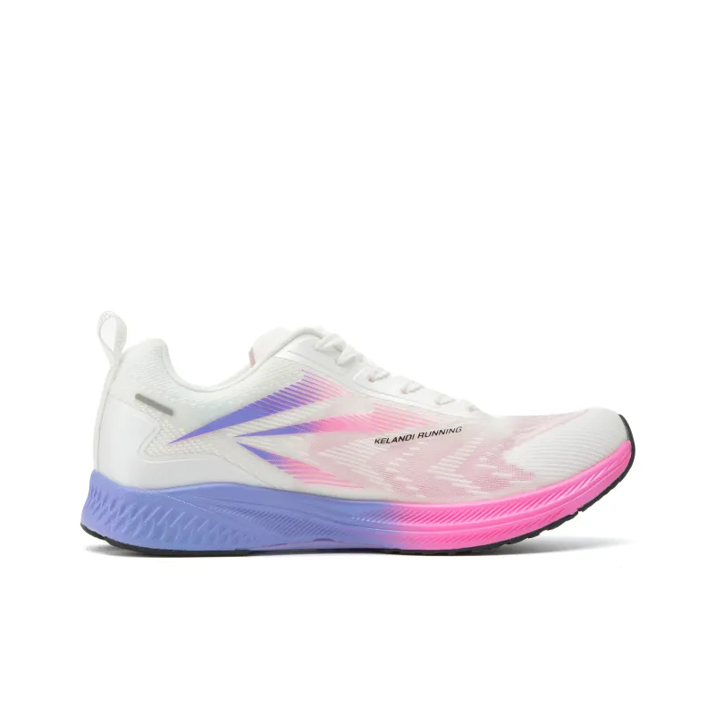 MANUEKLEAR Running Shoes Unisex Low Top Pink/Purple/Orange-5