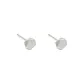 Small Brushed Silver 1 Pair ED65H