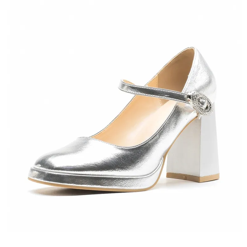 MABEL&CO High Heels Women's Silver-0