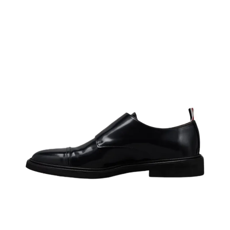 THOM BROWNE· Spazzolato Dress Shoes Men's Black-0