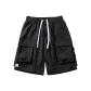 Black (M45 Ink Gray Smiley Face Pants Logo)
