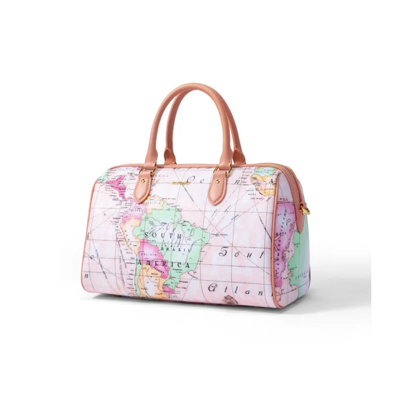 PAPRIKA Cow Leather Boston Bag, Shoulder Bag, Crossbody Bag, Handbag Women's Multicolor-1