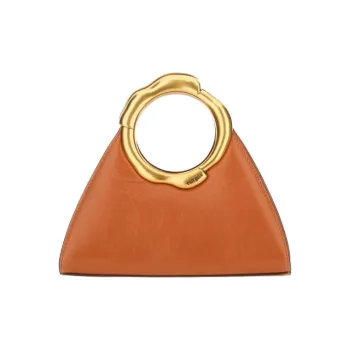 CULT GAIA Cow Leather Handbag Women's Orange