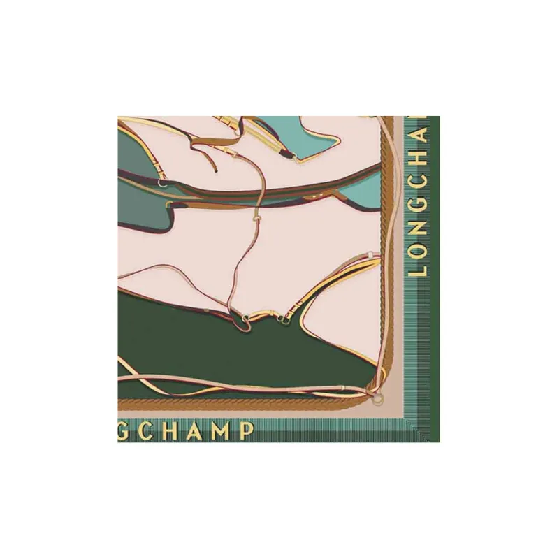 LONGCHAMP A Toute Allure Printed Silk Scarf-1