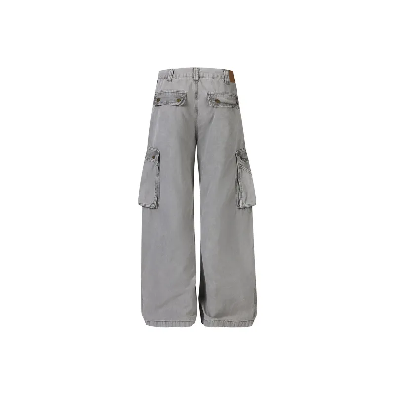 KEIRANDUN Jeans Unisex Gray-1