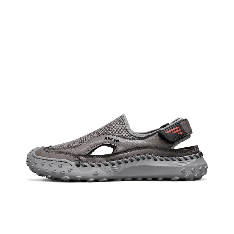 AIPSEN River Trekking Shoes Men's Gray-0