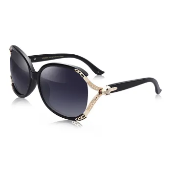 VEGOOS Plate And Metal Irregular Shape Sunglasses Women's