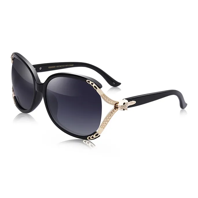 VEGOOS Plate And Metal Irregular Shape Sunglasses Women's-0
