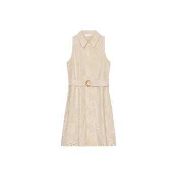 ZARA Sleeveless Dresses Women's Beige