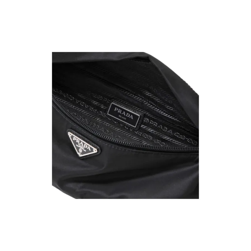 PRADA Re Nylon Recycled Nylon Sling Bag Unisex Black-3