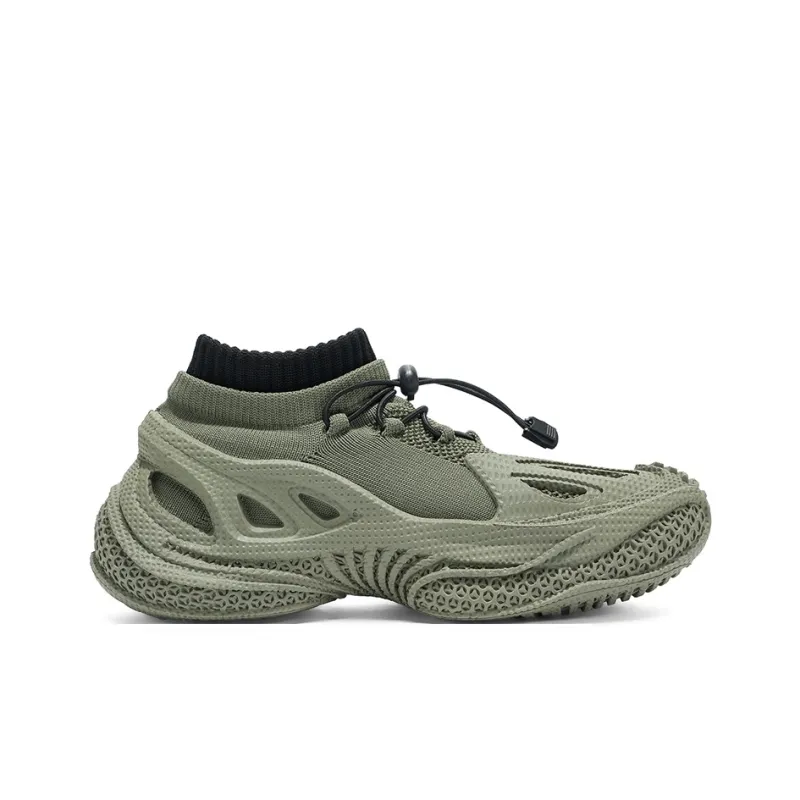 TELENT Shock Absorbers With Slip Resistant And Abrasion Resistant Properties High Top Casual Shoes Men's-5