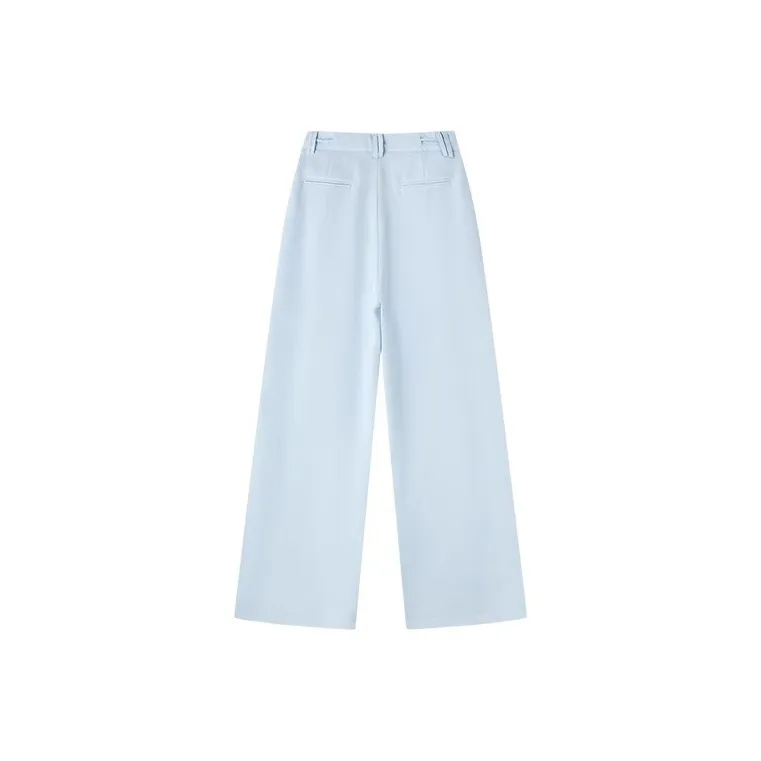 HDFULERN Casual Pants Women's Blue-1